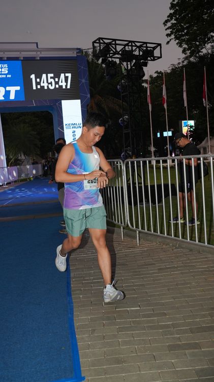 Race photo from KEMLU RUN 2025