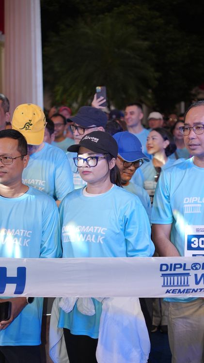 Race photo from KEMLU RUN 2025