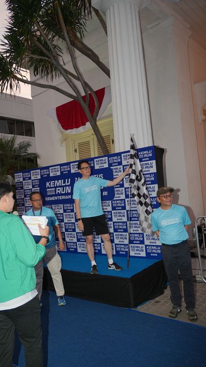 Race photo from KEMLU RUN 2025