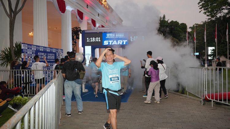 Race photo from KEMLU RUN 2025