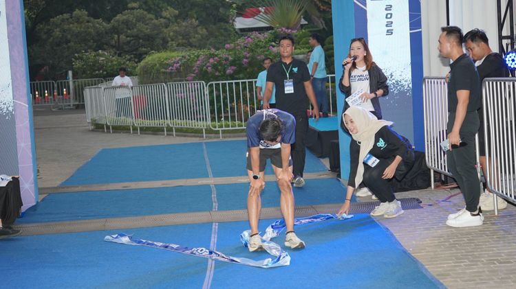 Race photo from KEMLU RUN 2025