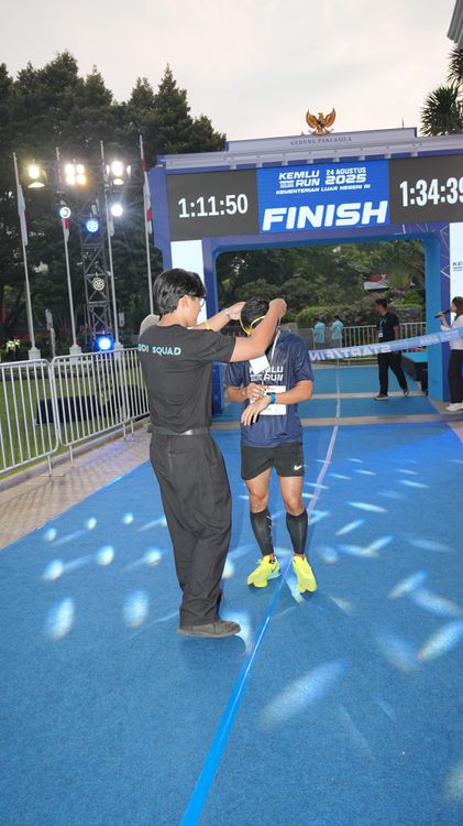 Race photo from KEMLU RUN 2025