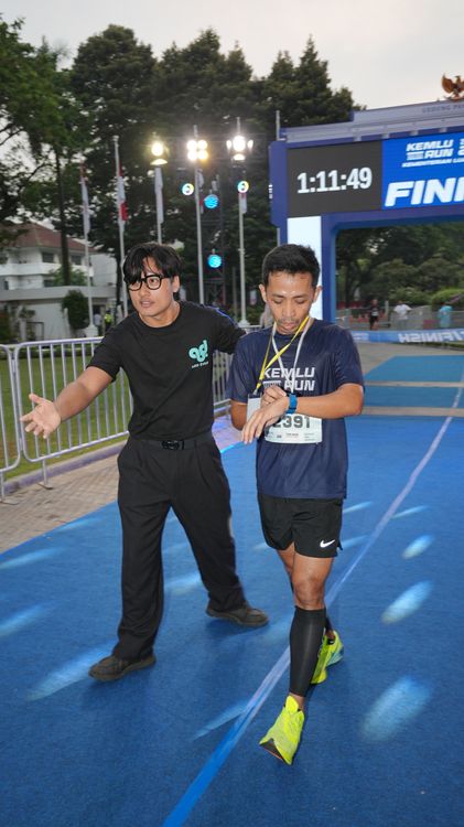 Race photo from KEMLU RUN 2025