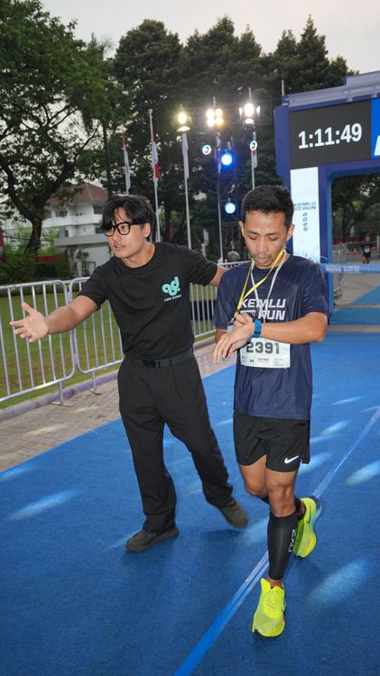 Race photo from KEMLU RUN 2025