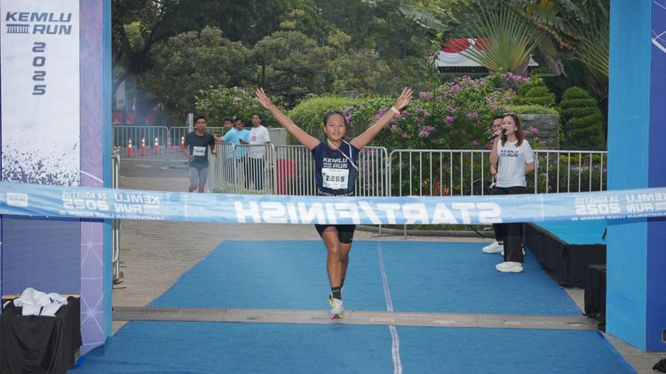 Race photo from KEMLU RUN 2025