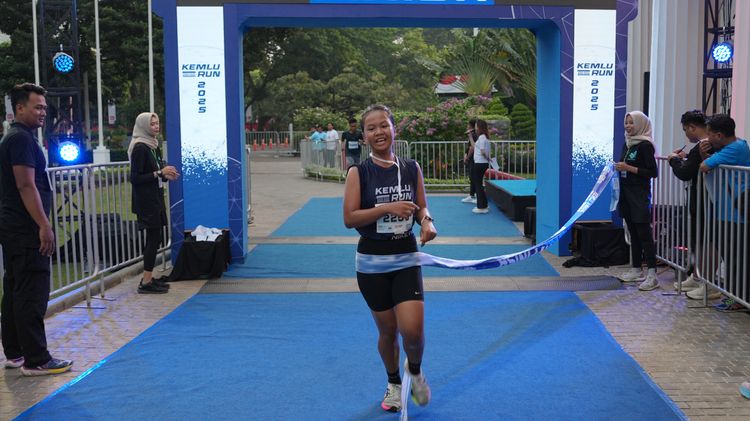 Race photo from KEMLU RUN 2025