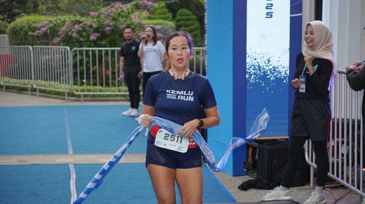 Race photo from KEMLU RUN 2025