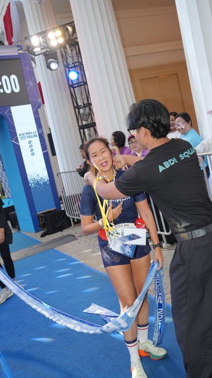 Race photo from KEMLU RUN 2025