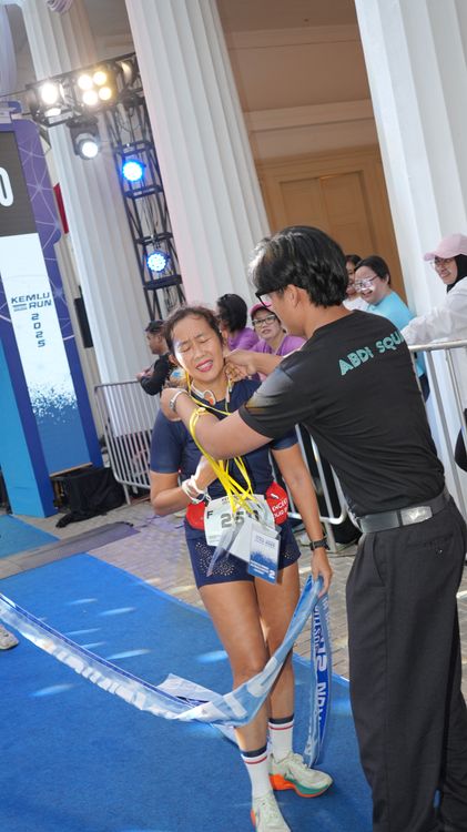 Race photo from KEMLU RUN 2025