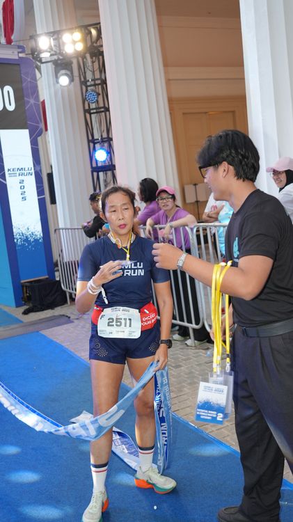 Race photo from KEMLU RUN 2025