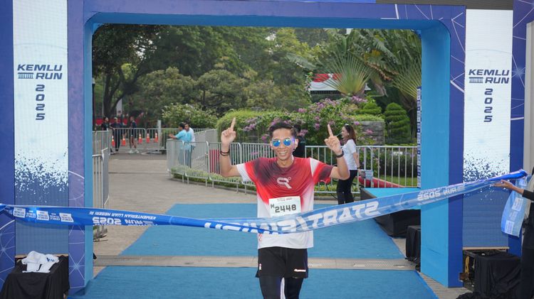 Race photo from KEMLU RUN 2025
