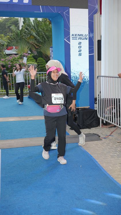 Race photo from KEMLU RUN 2025