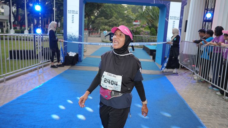 Race photo from KEMLU RUN 2025