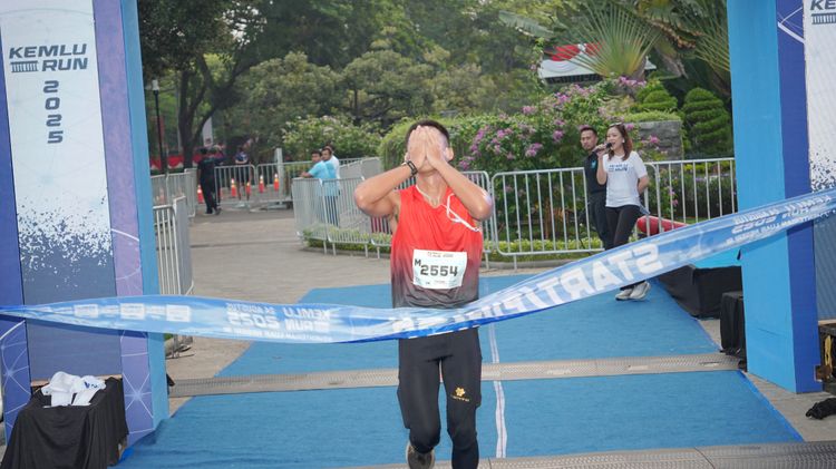 Race photo from KEMLU RUN 2025