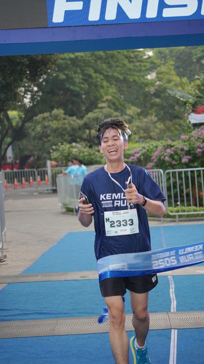 Race photo from KEMLU RUN 2025
