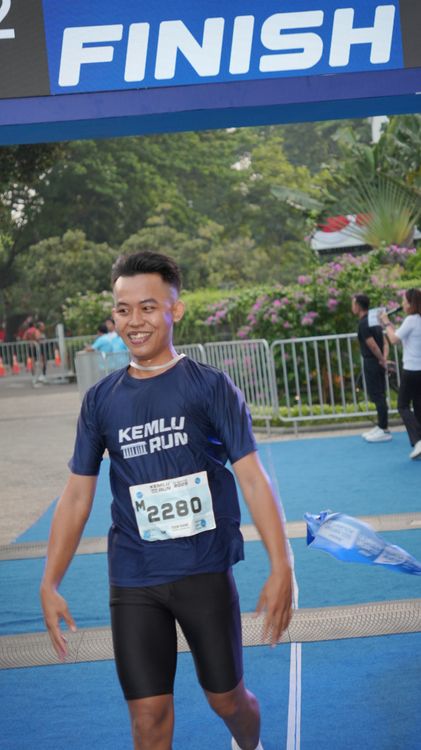 Race photo from KEMLU RUN 2025