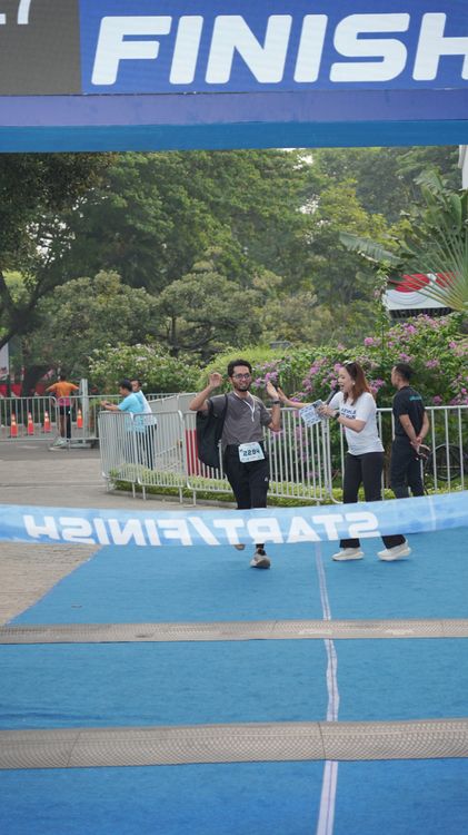 Race photo from KEMLU RUN 2025