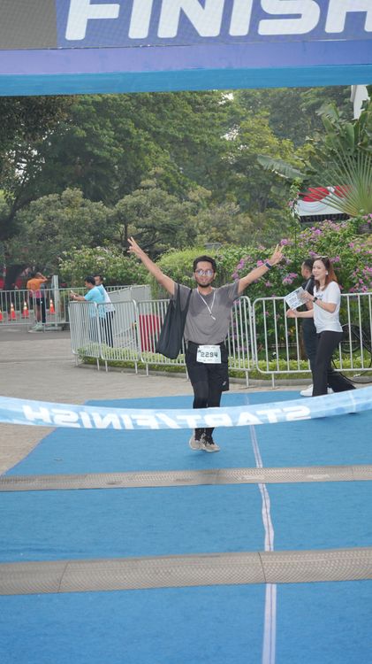 Race photo from KEMLU RUN 2025