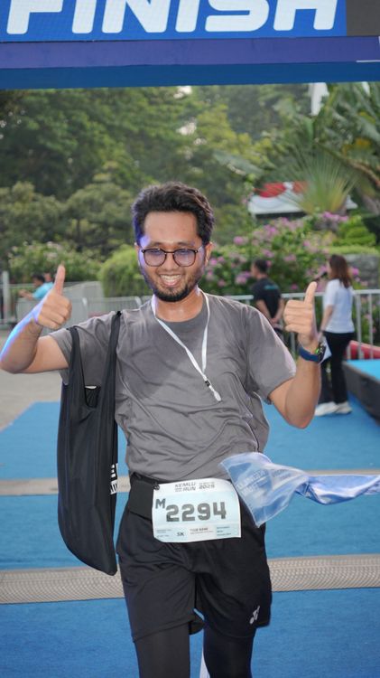 Race photo from KEMLU RUN 2025