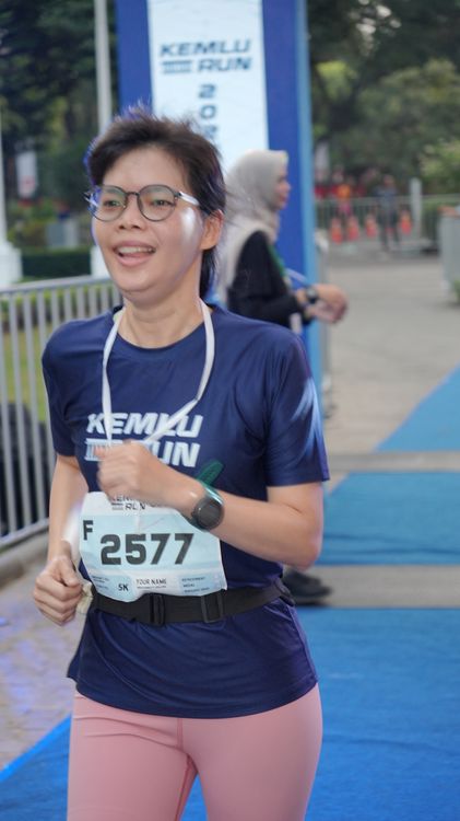 Race photo from KEMLU RUN 2025