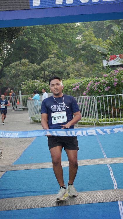 Race photo from KEMLU RUN 2025