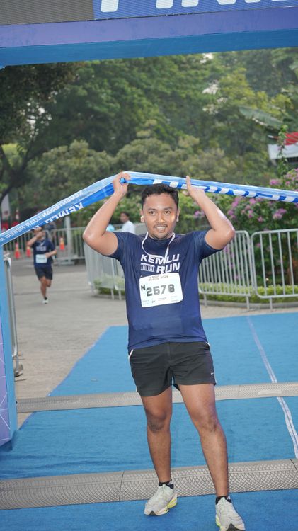 Race photo from KEMLU RUN 2025
