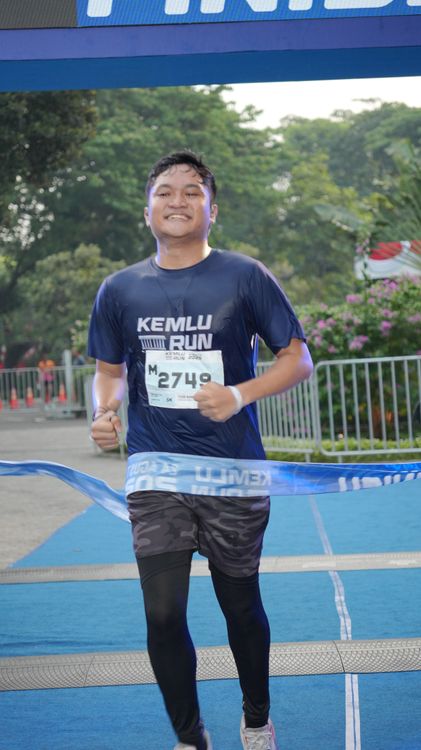 Race photo from KEMLU RUN 2025