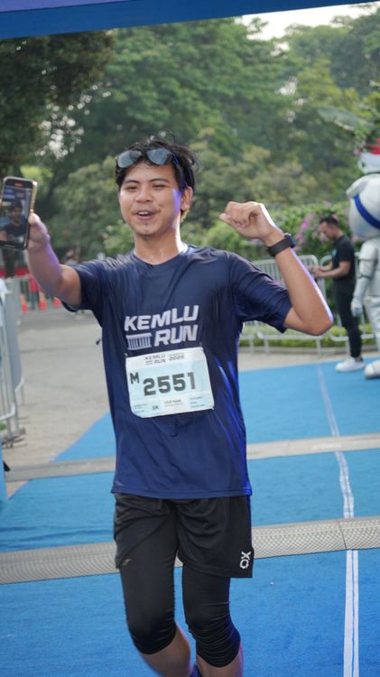 Race photo from KEMLU RUN 2025