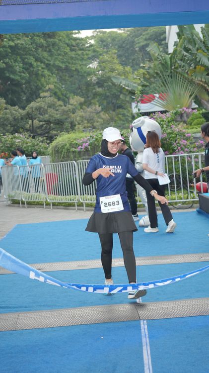 Race photo from KEMLU RUN 2025