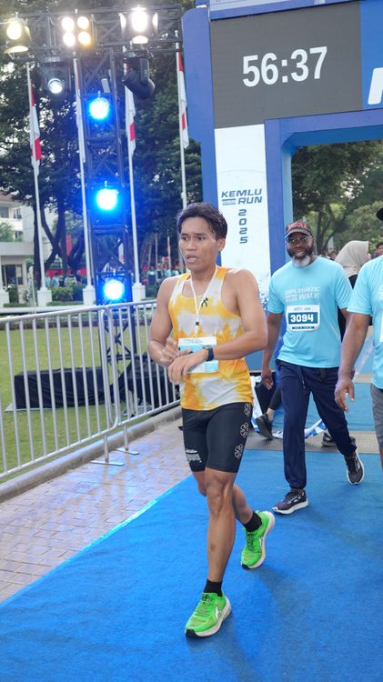 Race photo from KEMLU RUN 2025