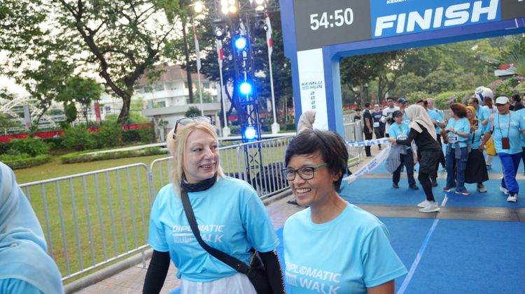 Race photo from KEMLU RUN 2025