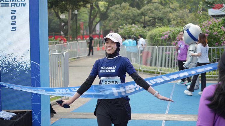Race photo from KEMLU RUN 2025
