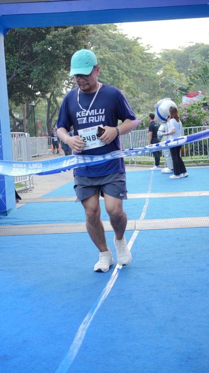 Race photo from KEMLU RUN 2025