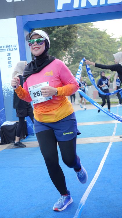 Race photo from KEMLU RUN 2025