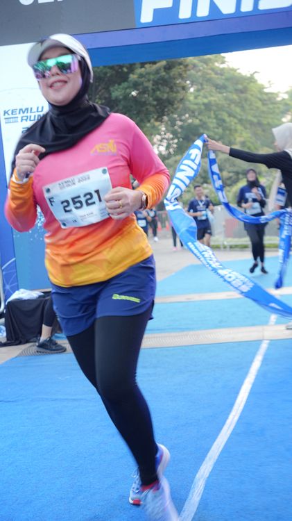 Race photo from KEMLU RUN 2025