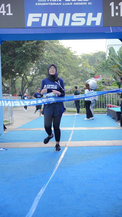 Race photo from KEMLU RUN 2025