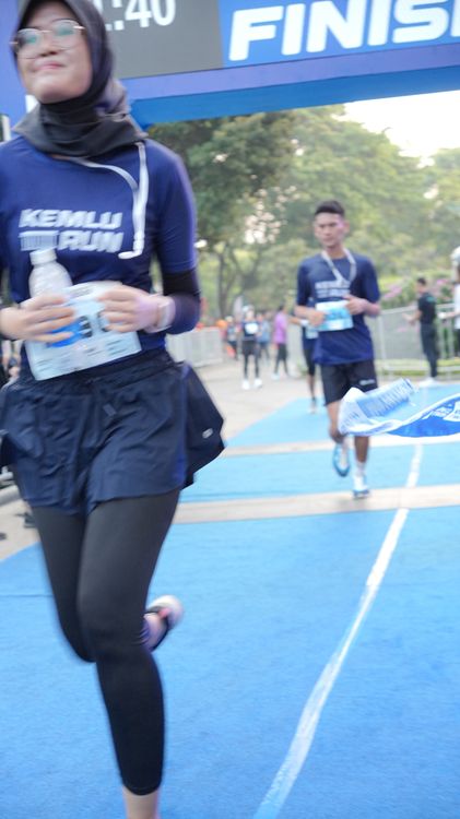 Race photo from KEMLU RUN 2025