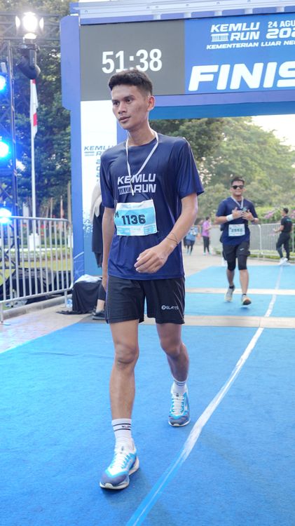 Race photo from KEMLU RUN 2025