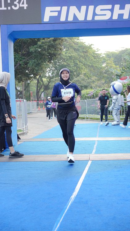 Race photo from KEMLU RUN 2025
