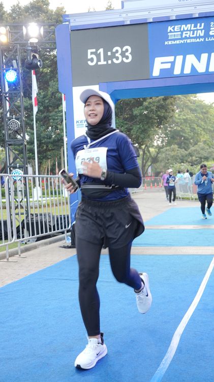 Race photo from KEMLU RUN 2025