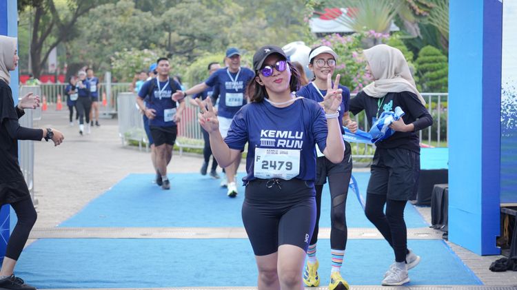Race photo from KEMLU RUN 2025
