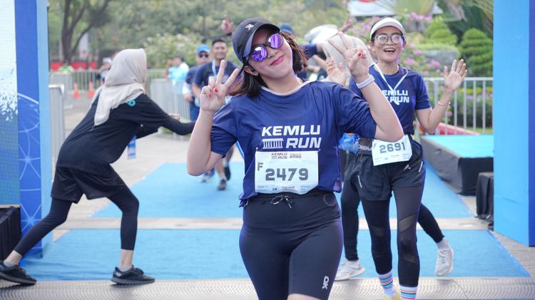 Race photo from KEMLU RUN 2025