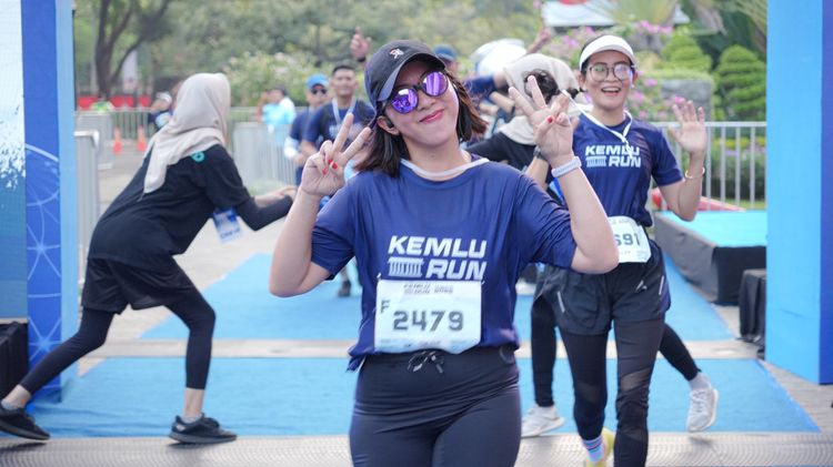Race photo from KEMLU RUN 2025