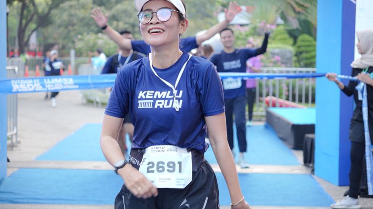 Race photo from KEMLU RUN 2025