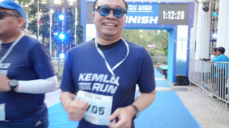 Race photo from KEMLU RUN 2025