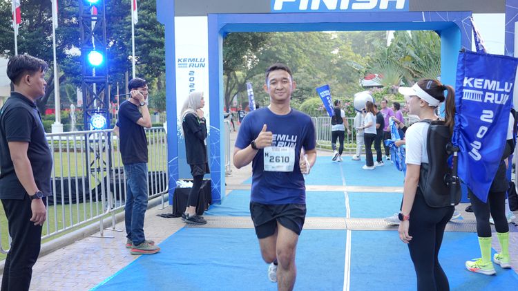 Race photo from KEMLU RUN 2025