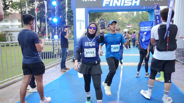 Race photo from KEMLU RUN 2025