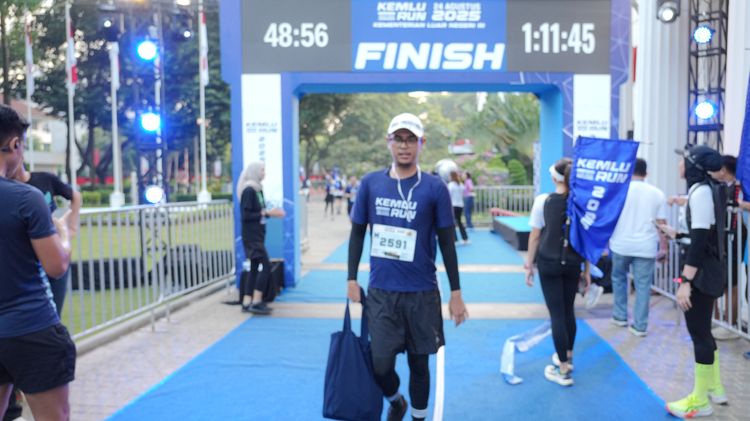 Race photo from KEMLU RUN 2025