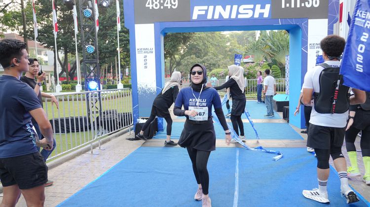Race photo from KEMLU RUN 2025