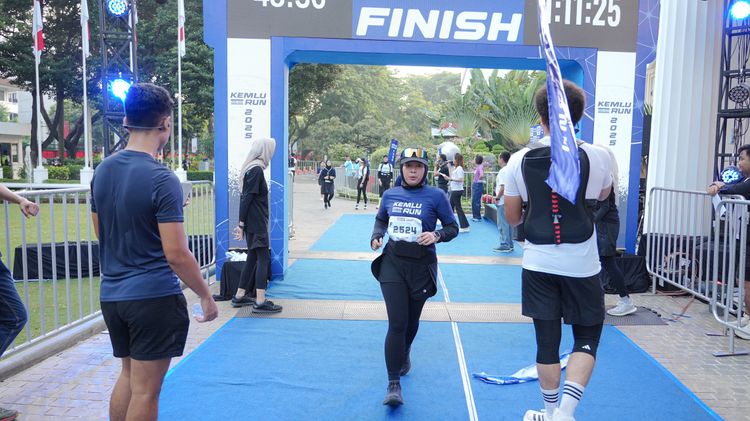 Race photo from KEMLU RUN 2025